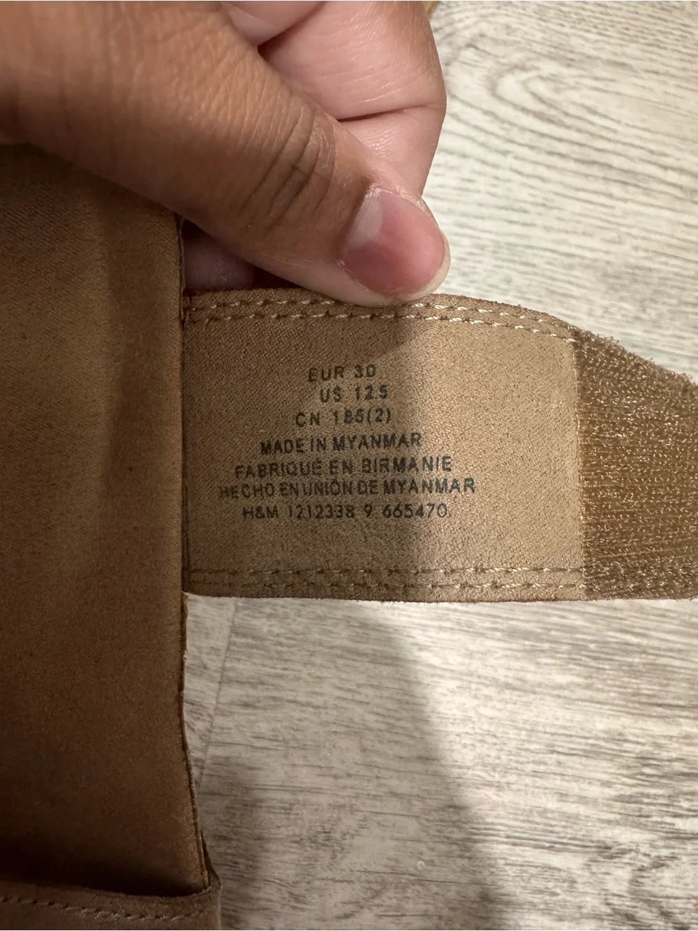 H&M Kids Beige Suede Double-Strap Sandals